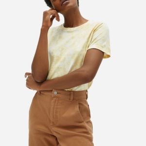 EVERLANE - The Tie-Dye Box-Cut Tee Yellow